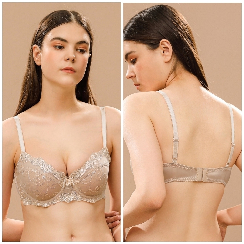 NUDE lace underwire unlined bra 42DDD/F